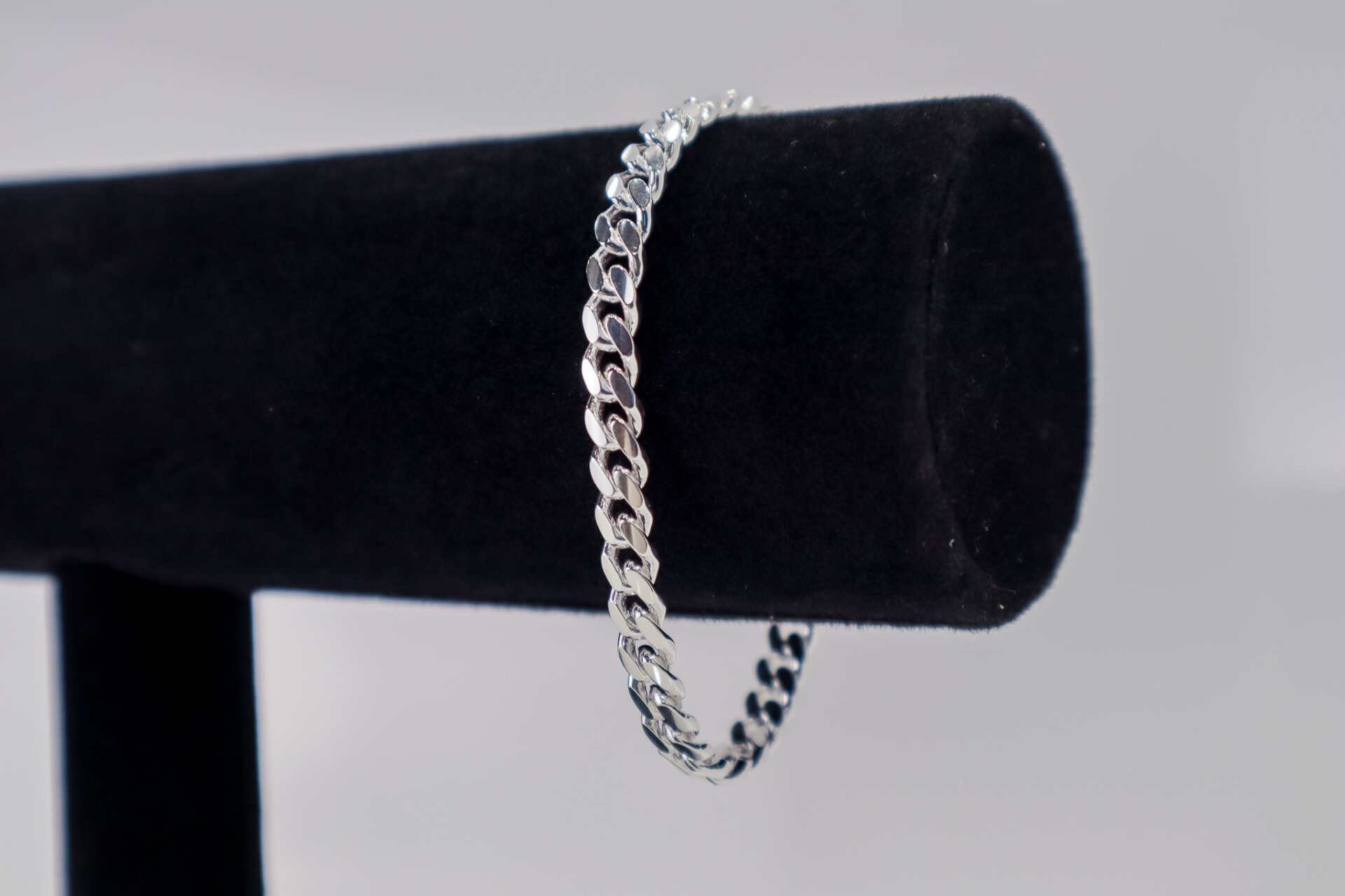 6.0mm Cuban Bracelet Silber Weiss – Bild 4