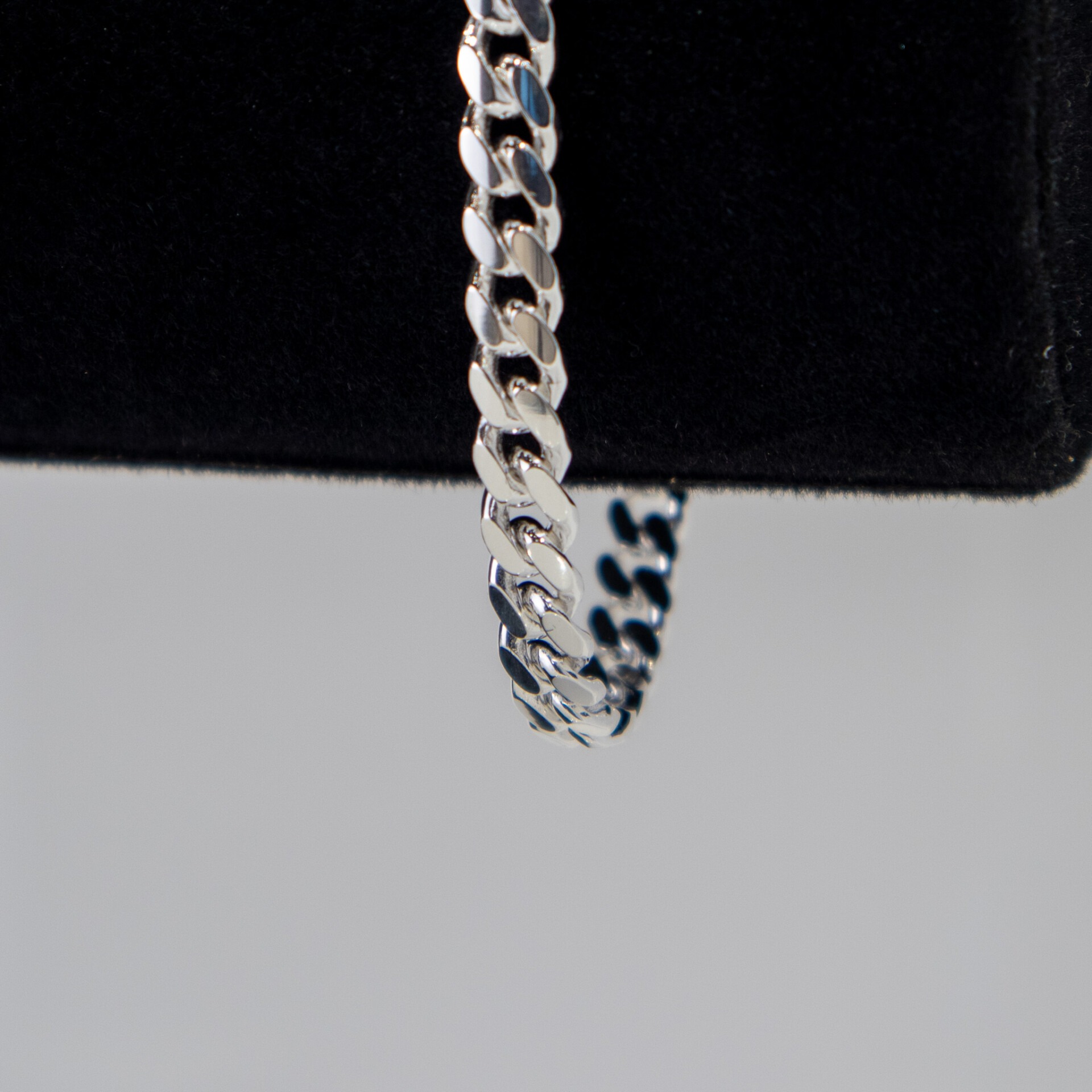 6.0mm Cuban Bracelet Silber Weiss – Bild 5