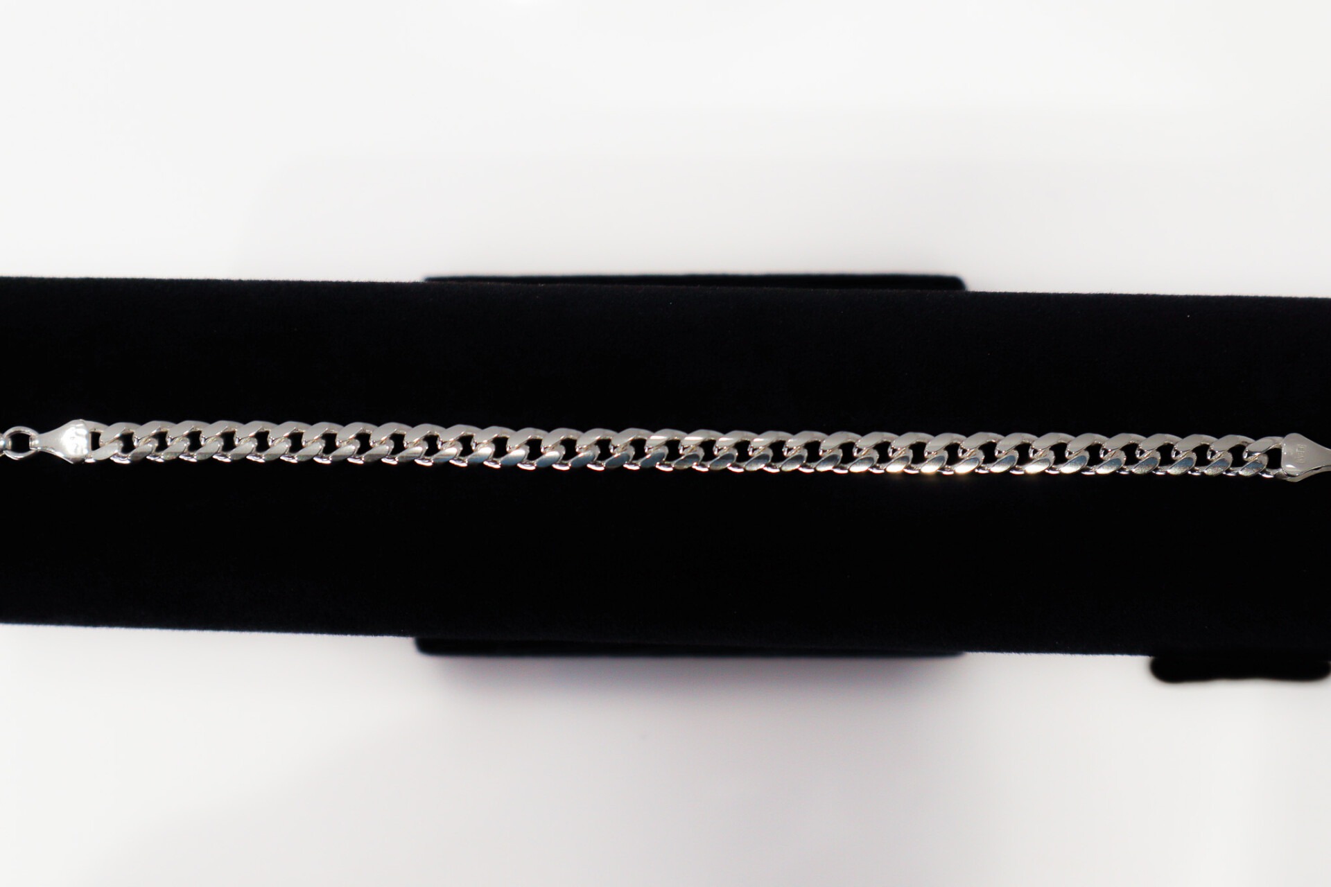 6.0mm Cuban Bracelet Silber Weiss – Bild 6