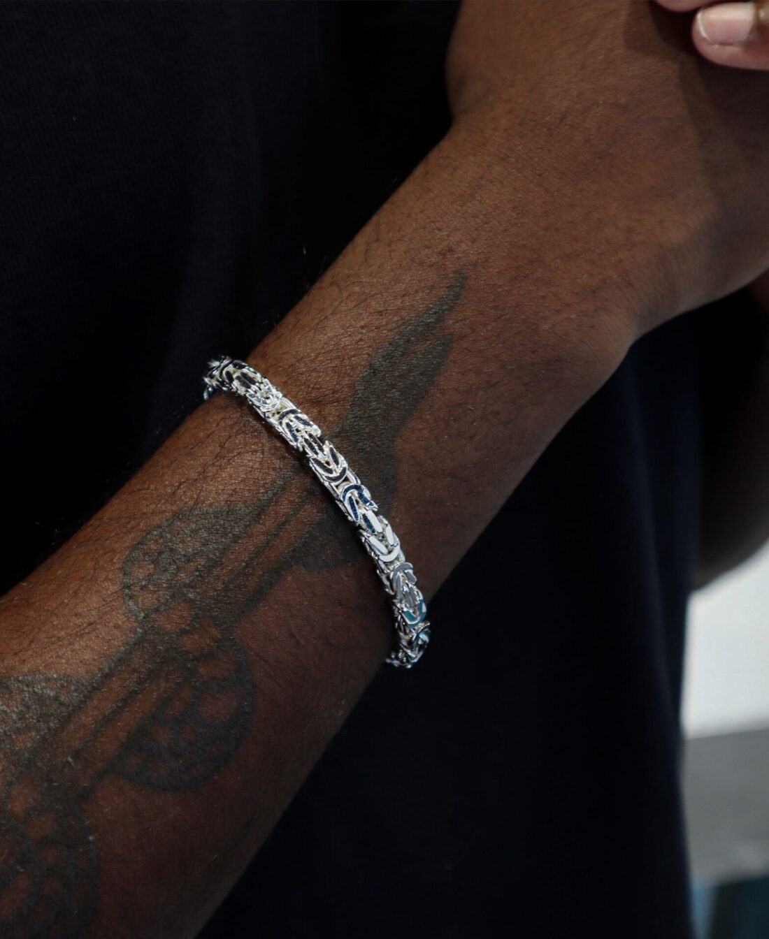 4.9mm Königskette Bracelet Silber weiss 925